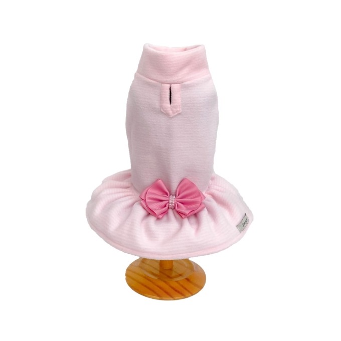 Vestido Soft Listras Rosa
